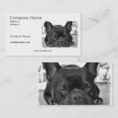 Franzose-Stier-HundeVisitenkarte Visitenkarte (Vorne/Hinten)