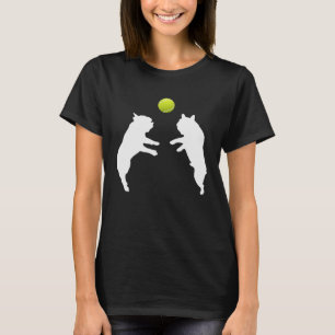 Franzose Tennis Bulldog Welpe Ping Ball T-Shirt
