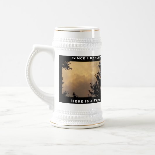 Franzose-Vanilla Icesahnehimmel Stein Bierglas (Links)