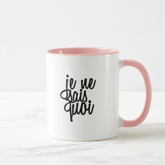 Franzose-Zitat Je Nes Sais Quoi Tasse (Rechts)