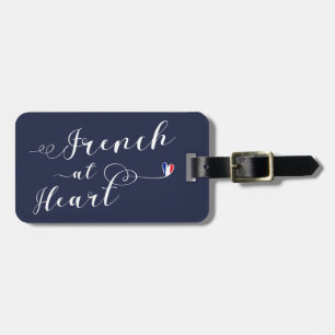 Franzosen an der Herz-Gepäckanhänger-Schablone, Gepäckanhänger