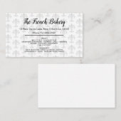 Franzosen Bakery Fleur De List Theme Visitenkarte (Vorne/Hinten)