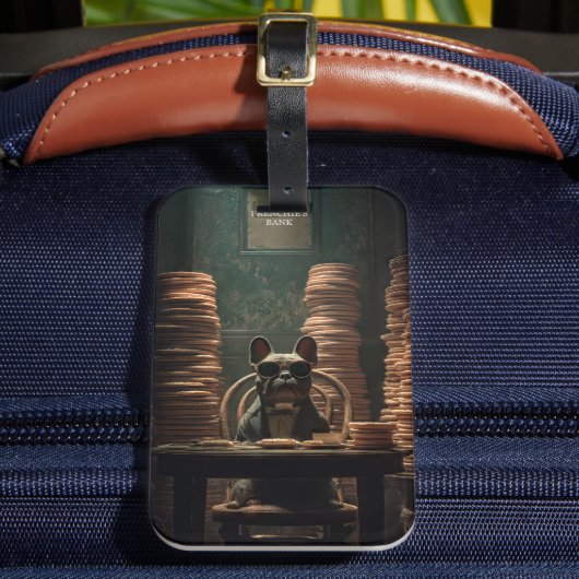 Franzosen Bank: Biscuit Baron Art Print Gepäckanhänger (Vorderseite Insitu 2)