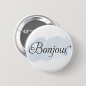 Franzosen Bonjour Button (Vorne & Hinten)