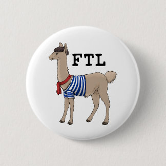 Franzosen der Lama-Knopf Button