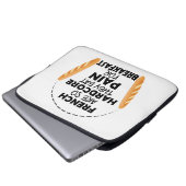Franzosen essen Schmerzen für das Frühstück Funny Laptopschutzhülle (Vorne Knopf)