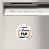 Franzosen essen Schmerzen für das Frühstück Funny  Magnet (In Situ (Geschirrspüler))