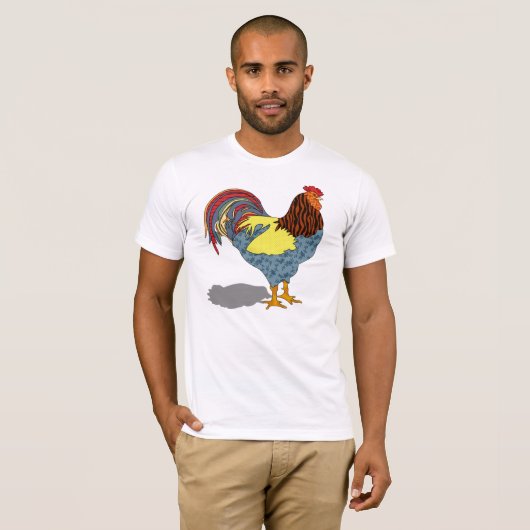 Franzosen gestepptes Coq T-Shirt (Vorne ganz)