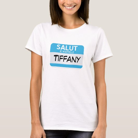 Franzosen hallo mein Name sind… kundengerecht T-Shirt (Vorderseite)