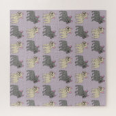 Franzosen, Lila Puzzle (Horizontal)