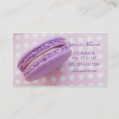 Franzosen Macaron Gebäck-Visitenkarte Visitenkarte (Rückseite)