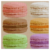 Franzosen Macarons - Pastellfarben Stoff (Nahaufnahme)