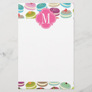 Franzosen Macarons personalisiert Briefpapier