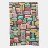 Franzosen Macarons Pop-Kunst Geschirrtuch (Vertikal)
