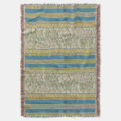 Franzosen stickten Blumen-Gewebe-Blick Decke (Vorderseite Vertikal)