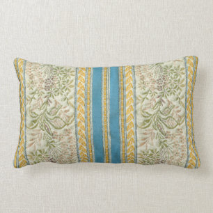 Franzosen stickten Blumen-Gewebe-Blick Lendenkissen