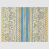 Franzosen stickten Blumen-Gewebe-Blick Seidenpapier (Vorderseite)