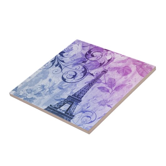 Franzoseparis Eiffel des hübschen girly Chic lila Fliese (Seite)
