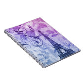 Franzoseparis Eiffel des hübschen girly Chic lila Notizblock (Rechte Seite)