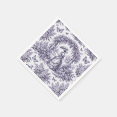 Französin im Garten Toile de Jouy Serviette (Ecke)