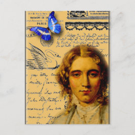 Französin mit Schmetterling Postkarte
