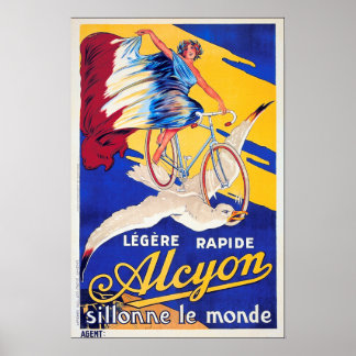 Französisch Ad ALCYON BICYCLE Vintag Cycle Poster