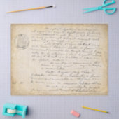 Französisch Alte Skriptdekoupage Seidenpapier (Basteln)