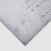 Französisch altes Skriptdekoupage Tissue Paper Seidenpapier (Detail)