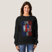 Französisch Amerika Amerika Amerika Amerika Sweatshirt (Vorne ganz)