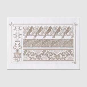 Französisch Art Noveaux Design 1890 Decoupage Seidenpapier