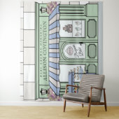 Französisch, Babydusche, Stand Wandteppich (Beispiel)