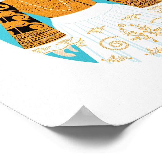 Französisch, Bigoudène Matryoshka Poster (Ecke)