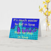 Französisch Blau Abstrakt mit Woven Texture Karte (Gelbe Blume)