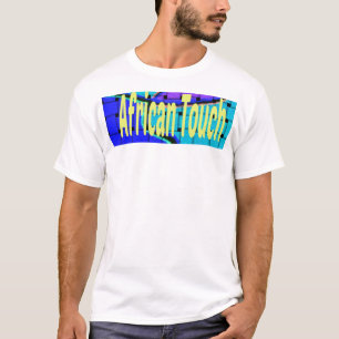 Französisch Blau Afrikanisch Gewebt Abstrakt Lila  T-Shirt