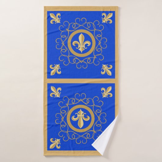 Französisch Blau Badehandtuch (Badehandtuch)
