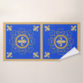 Französisch Blau Badehandtuch (Badehandtuch)