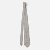 Französisch Blau Elfenbein Micro-Foulard Krawatte (Rückseite)