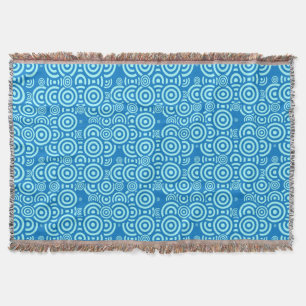 Französisch Blau Geometrisch Decke