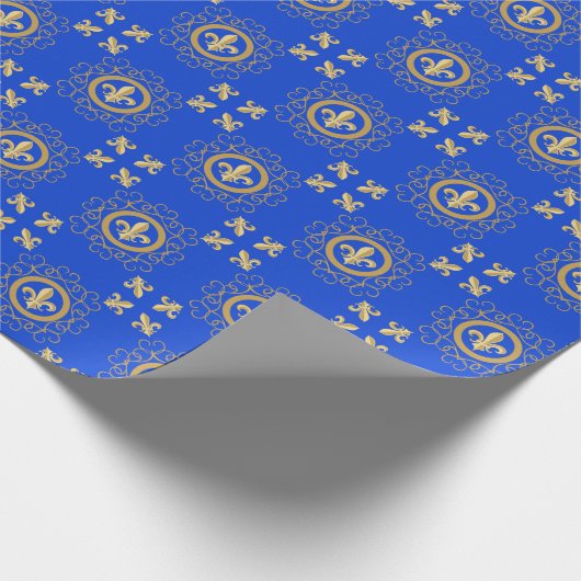 Französisch Blau Geschenkpapier (Ecke)