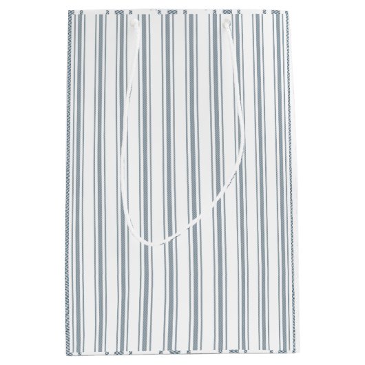 Französisch Blau gestreift Mittlere Geschenktüte (Vorderseite)