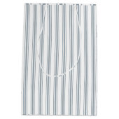 Französisch Blau gestreift Mittlere Geschenktüte (Rückseite)