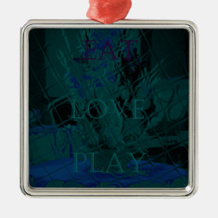 Französisch Blau  Liebe Essen  Spiel Blütentöne fü Ornament Aus Metall