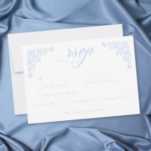 Französisch Blau Rokoko Königlich Vintage Elegant