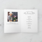 Französisch Blauer Blumen Feier des Programms Lebe Programm (Innenseite)