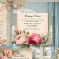 Französisch Blauer Rosa Rose Elegante Hochzeiten