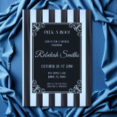 Französisch-blaues Brautparty Einladung