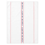 Französisch Blue Bon Appétit & Red Streifen Tischdecke (Vorderseite)