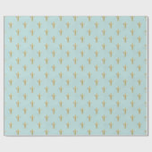 Französisch Blue Fluer De Lis Geschenk Geschenkpapier (Flach)