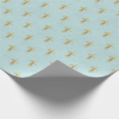 Französisch Blue Fluer De Lis Geschenk Geschenkpapier (Ecke)