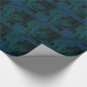 Französisch Blue Liebe Eat Play Blume Farben für a Geschenkpapier (Ecke)